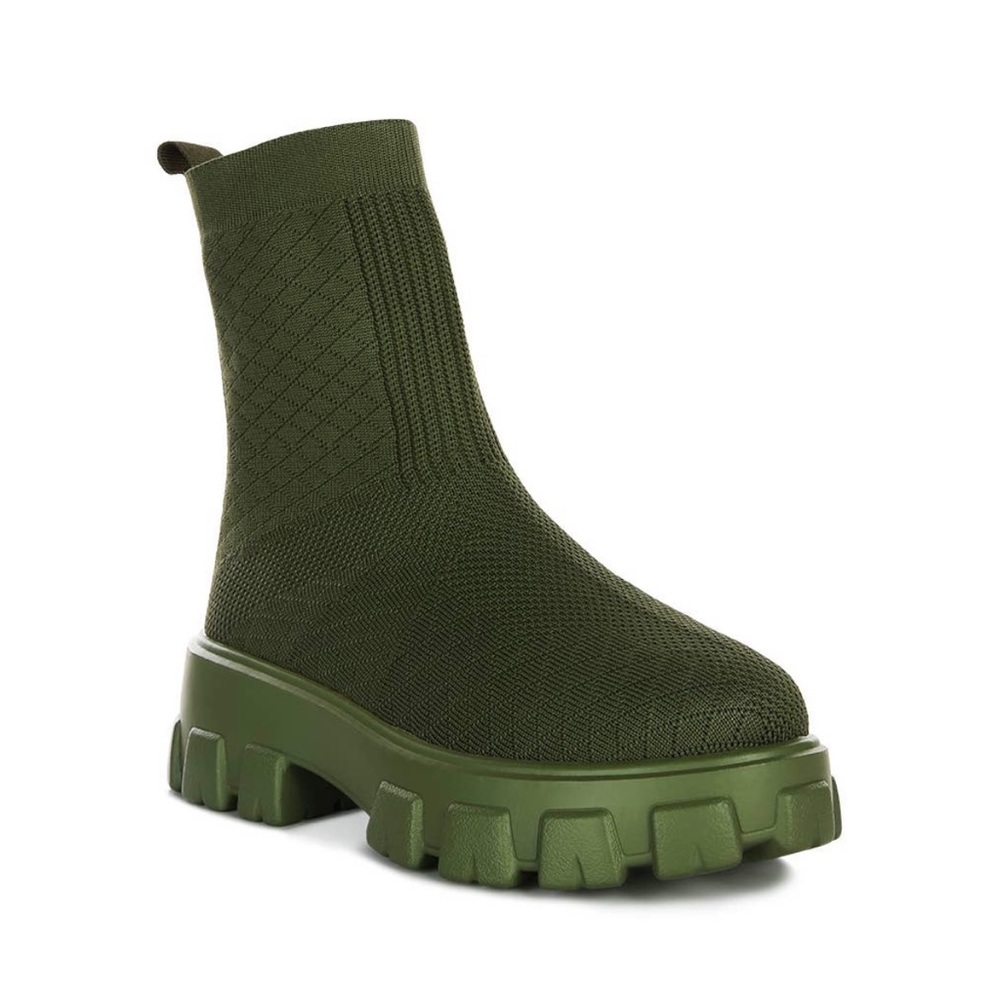 Mallow Super stretch knit ankle boot